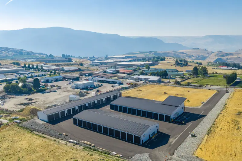 Aerial Over Chelan Garage Development