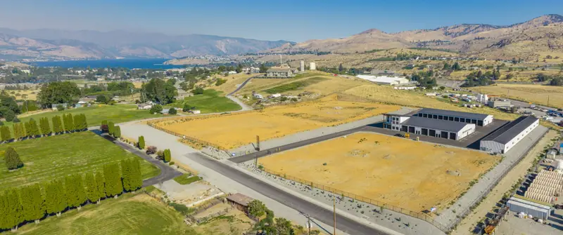 Panoramic Aerial Over Lake Chelan